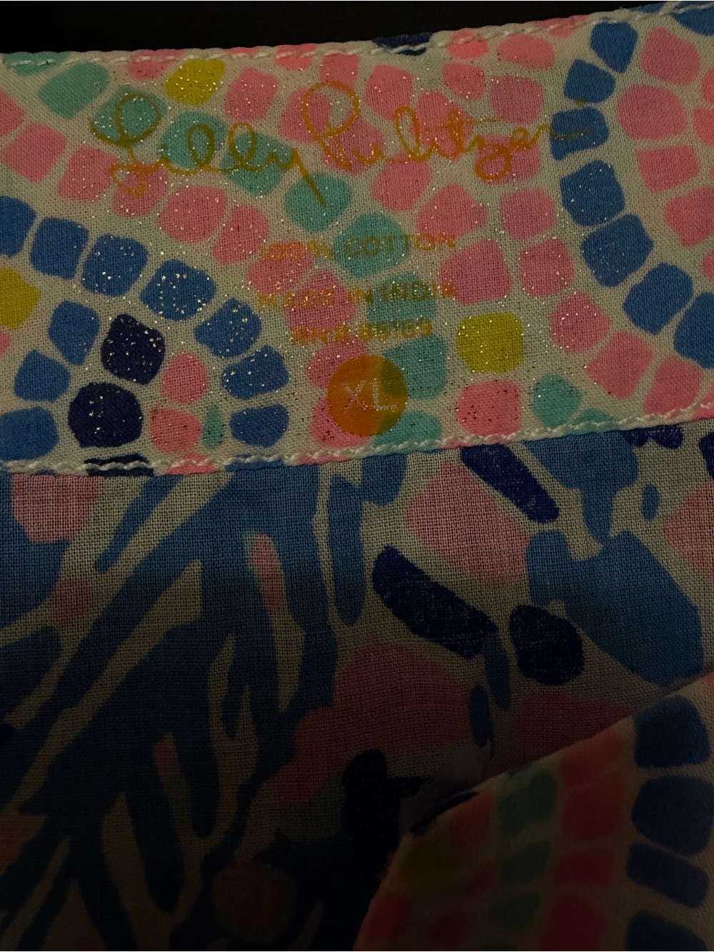 Lilly Pulitzer Amelia Island Tunic in Multi Tick Tac Toe Tile size women’s XL - Picture 3 of 6
